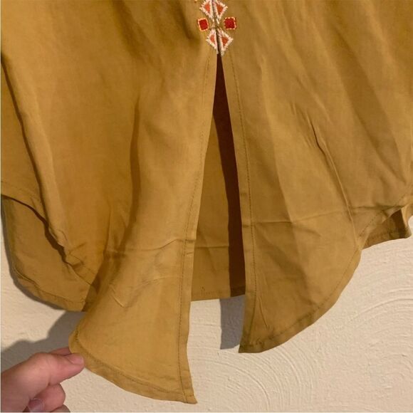 Anthropologie Luna Moon Floral Embroidered Top small - Picture 2 of 8